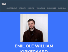 Tablet Screenshot of emilkirkegaard.dk